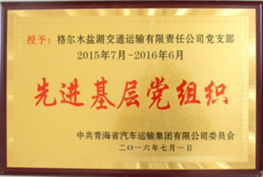 DB真人旗舰集团集团先进基层党组织（2016.7）